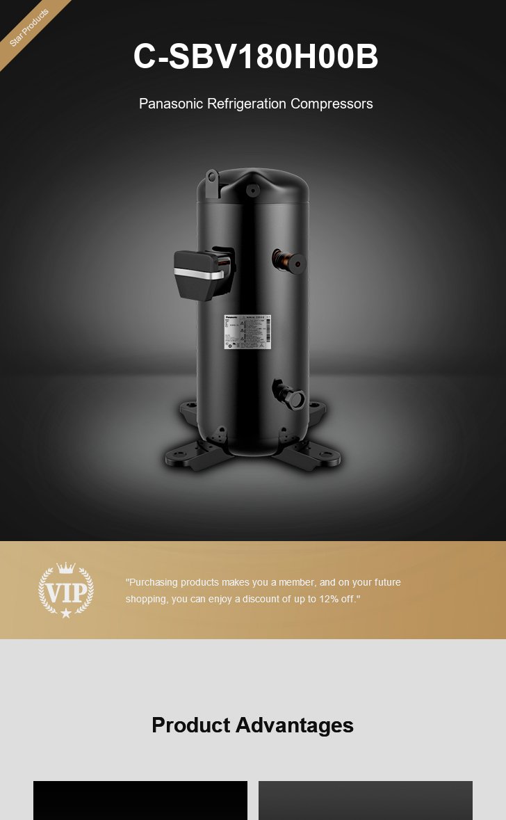 Panasonic Compressor C-SBV180H00B, technical parameters pdf, structure diagram